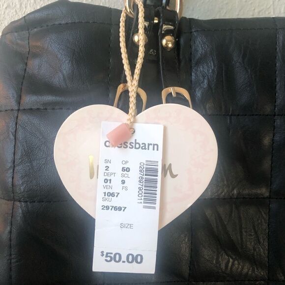 IMOSHION Black Handbag Tote NWT - Picture 2 of 7